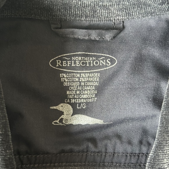 Grey Corduroy Northern Reflections Jacket Large - Picture 5 of 8